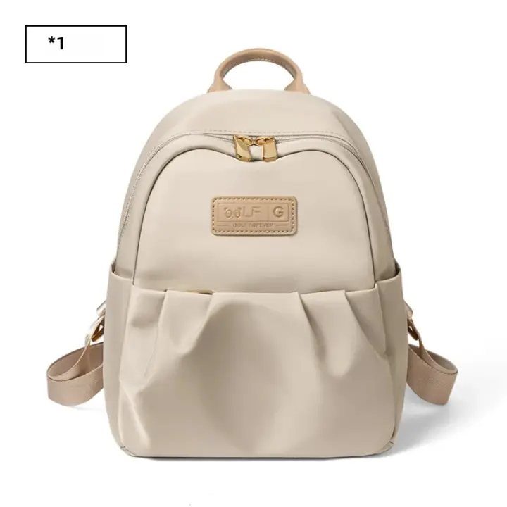Mochila GOLF Para Mujer 2024 Ligera De Cuero Sintético Y Lona Gran Capacidad Para Estudiantes Y Viajes Con Cremallera Y Asa Suave - 1