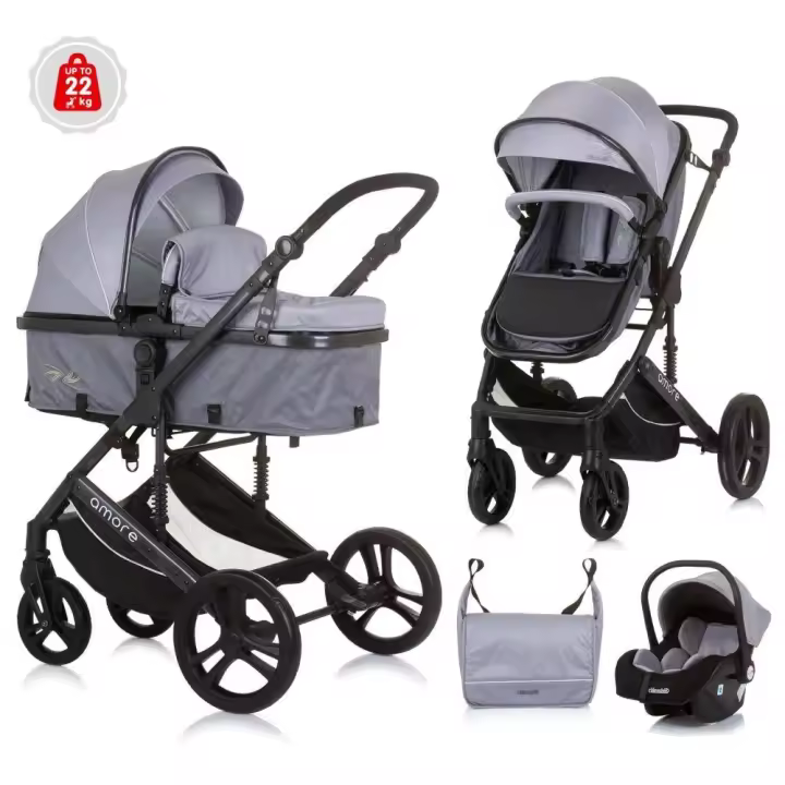 CHIPOLINO Carrito de Bebé Trío convertible AMORE hasta 22 kg de Chipolino - 1
