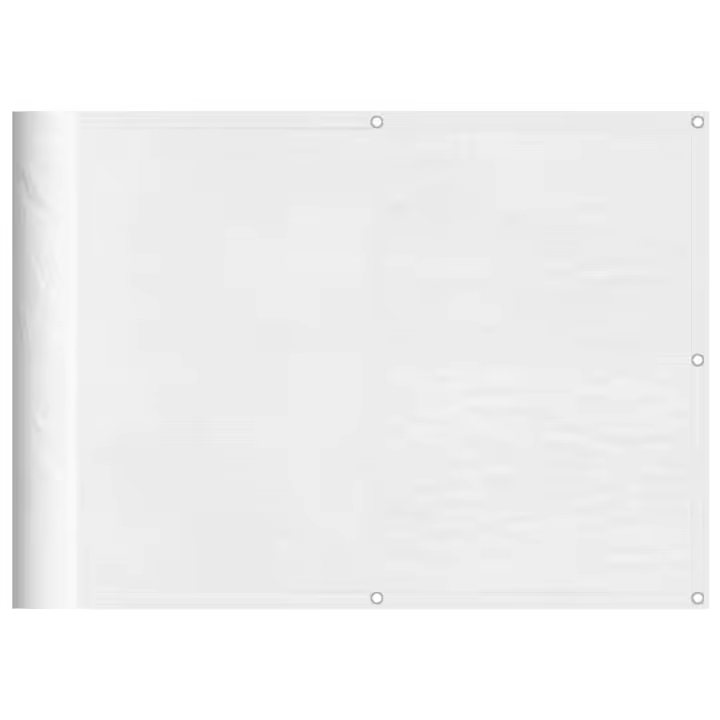 Pantalla de Balcón 100% poliéster Oxford Blanco 75x700 cm - 1