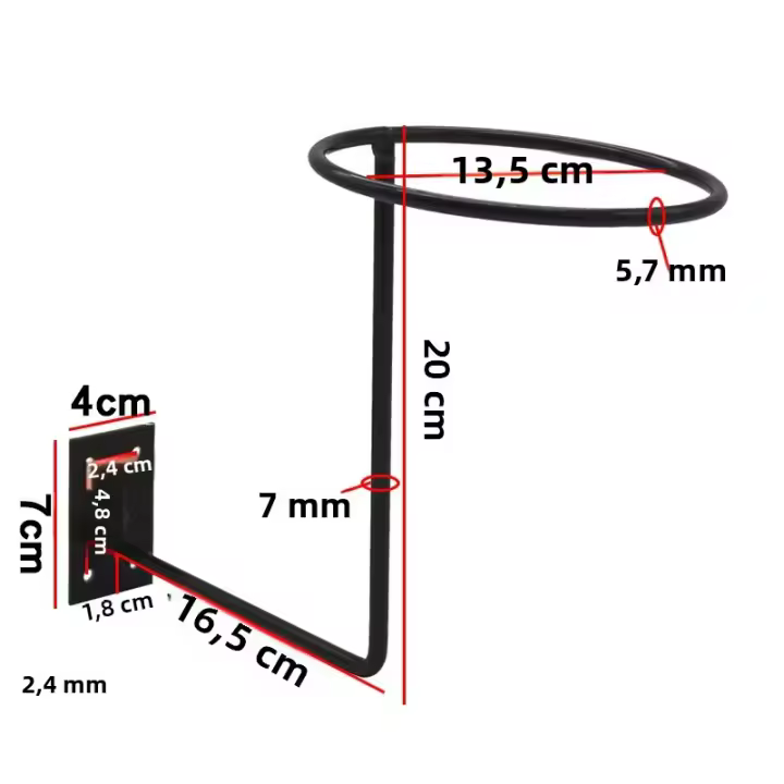 Soporte De Casco De Motocicleta Para Pared Accesorio Metálico Para Chaquetas Sombreros Y Gorras Rack De Bicicleta Exhibidor De Cascos - 1