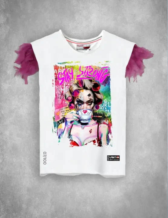 Lasal Marcas Mujer Ropa Vitamine 0.2 Lasal mujer Vitamine 0.2 Camisetas y tops  Camiseta mujer - Lasal- STAY STRONG blanco - 1