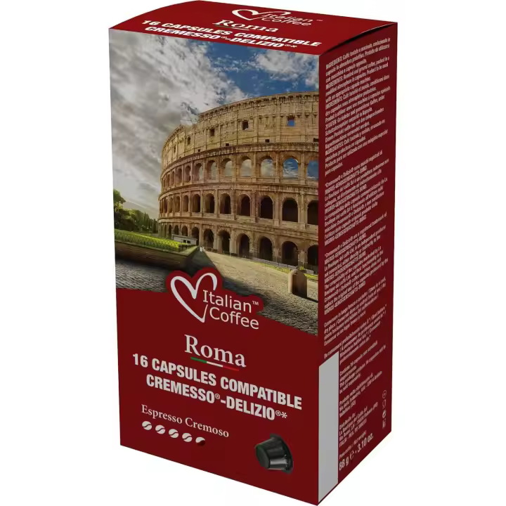 96 Cápsulas de Café Cremoso, Compatibles con  Cafeteras Cremesso® Delizio® - 1