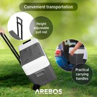 AREBOS Caja refrigerada 27 L con ruedas coche nevera APP congelador caja camping - details 21