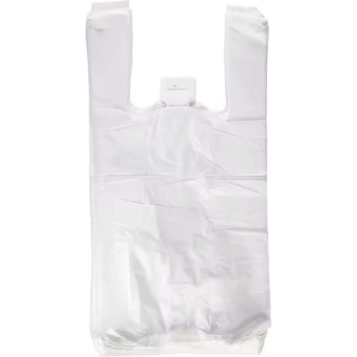 Bolsas de Plástico Tipo Camiseta Resistentes, Reutilizables y Recicladas Tamaño Cumple Normativa Aptas Uso Alimentario 200unida - 1