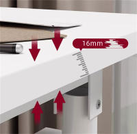 Mesa escritorio plegable, Ordenador Escritorio Oficina estudio , escritura para estudio, PC, portátil, mesa de trabajo, mesa de juegos, pata metal - details 1