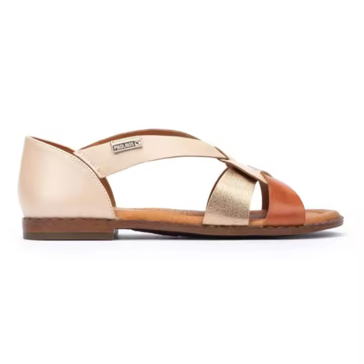 Shoes Sandalias Mujer marca Pikolinos modelo W0X-0812Cpc1 para mujer en color marfil - 1