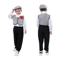 Kebedo Moda Infantil Disfraz Chulapo Traje Elegante Típico Madrileño, Manolo, Majo Tradicional San Isidro de laS fiestas populares de Madrid Eventos, Bailes para niños, Bebes 1-12 Años - details 5