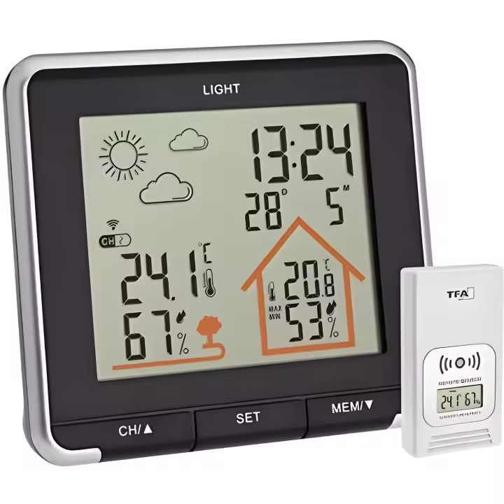 Tfa-dostmann TFA Dostmann Estación Meteorológica con Pantalla LCD, Color Negro - 1