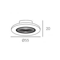 BEL AIR HOME - Ventilador Plafón Led Motor DC con Luz LED y Mando a Distancia - details 2