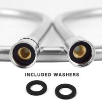 Cabo De Ducha De Silicona PVC 1.5/2.0M Flexible Alta Presión Agua Potente Multicapa Accesorios De Baño Plomería - details 4