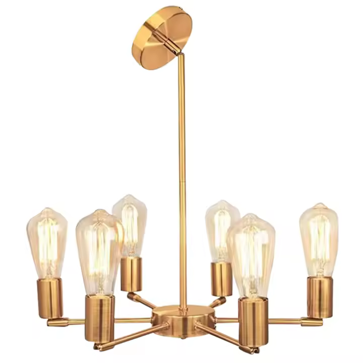Lámpara Colgante LED Para Techo De Cocina Y Sala De Estar Iluminación Chandelier Pendente Candelabro Techo Material Principal Sin Luz Incorporada - 1