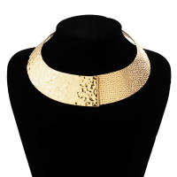 Collar Gordo Punk IngeSight.Z Para Mujer En Aleación De Hierro Color Oro Exagerado Torques Abiertos Estilo Áfricano Joyería De Verano - details 4
