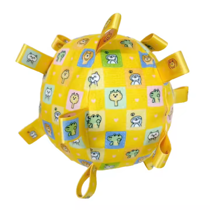 Juguete Interactivo Para Perros Y Gatos Peluche Bola Con Campanas Juguete Masticable De Limpieza Dental Para Pequeños Grandes Perros Y Gatos Cachorros - 1