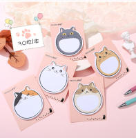 Bloc De Notas Adhesivo De 5 Piezas Con Dibujos De Gatos Lindos Estuche De Oficina De Decoración Y Memoria Para El Hogar - details 2