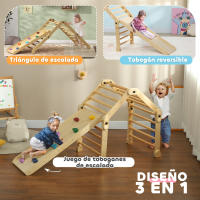 AIYAPLAY Escalada para Niños 3 en 1 Marco de Escalada Plegable para Niños de 18-48 Meses con Rampa para Deslizarse o Escalar 175x70x89 cm Multicolor - details 3