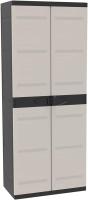 Armario Escobero Titanium – Mueble Auxiliar con 2 Puertas y Estantes Regulables ,  70 x 44 x 176 cm Recamania Plastiken - details 3