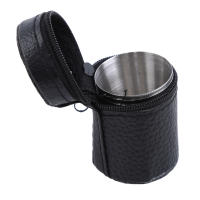 Juego De 4/6 Copas De Acero Inoxidable Para Camping Y Viajes Conjunto De Vajilla De Exterior Para Picnic Copas De Vino Y Cerveza Con Tapa - details 1