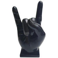 Estatua De Resina Para Decoración Del Hogar Con Postura De Mano Y Palos De Batería Moderna Adorno De Estante Accesorios De Música - details 7