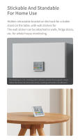 Termómetro Y Reloj De Pared LCD Para Habitación De Bebé Precisión Alta Medidor De Temperatura Y Humedad Electrónico Para El Hogar - details 7