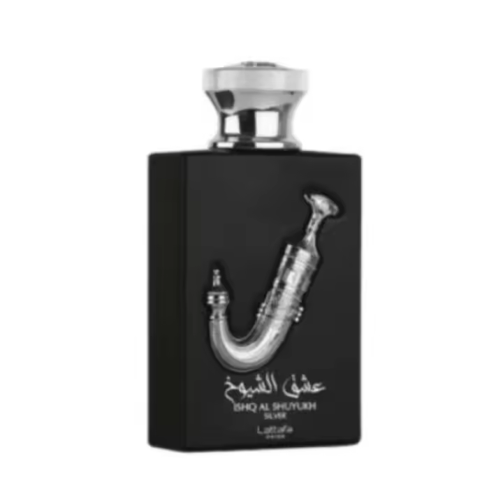 Perfume árabe Ishq Al Shuyukh Silver EDP para hombres y mujeres de Lattafa de 100 ml. - 1