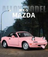 Coche De Carreras De Metal MAZDA MX-5 1:24 Con Sonido Y Luz Simulación De Coche Deportivo Aleación De Juguete Coleccionable Para Niños - details 0