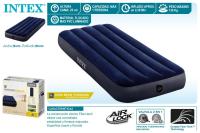 Intex Cama Colchon hinchable  76X191X25CM Altura 25 cm, Colchon hinchable Intex premium,Cama de aire inflable para camping Color Azul oficial y original calidad de confianza - details 0