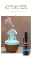 Nuevo humidificador rotatorio de lluvia de medusas con luces de colores, atomización ultrasónica, humidificación por gotas de lluvia, máquina de aromaterapia con forma de nube y seta. - details 6