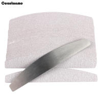 100Pcs Papel De Hierro Para Uñas Con Mango De Metal Removible  Bufet 100/180 Puntas Doble Cara Manicura Arte De Uñas - details 0