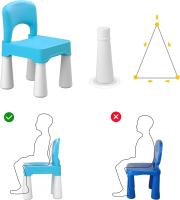 Silla de plástico para niños, duración y Ligera, asiento de 9,3 Pulgas de Altura, para de 3 años en Adelante - details 3