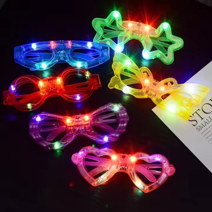Gafas De Neón LED Para Fiesta En 6 Colores Brillantes Para Niños Y Adultos Regalos De Cumpleaños Juguetes Favoritos De La Fiesta - 1