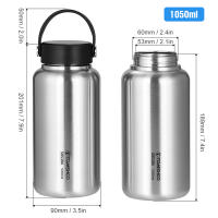 Botella Deportiva Tomshoo De Acero Inoxidable 1.05L Resistente a Fugas Ideal Para Camping Y Actividades Al Aire Libre Taza De Agua De 750ml - details 13