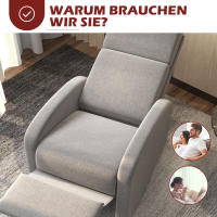 Sillón TV, reclinable, peso 120 kg, tapizado, estilo Moderno, Tecnología, experiencia inteligente, 15 °-160 ° regulable sin escalonamientos, cómodo sillón reclinable de salón, no congestionado al estar sentada mucho tiempo - details 4
