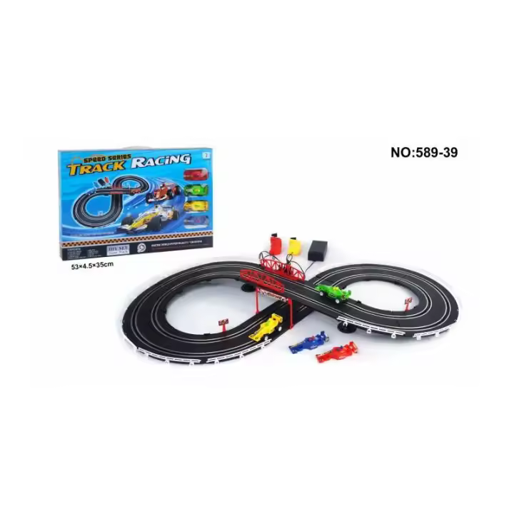 PISTA CARRERAS PILAS F1 CON 2 COCHES DE PANRITOS - 1