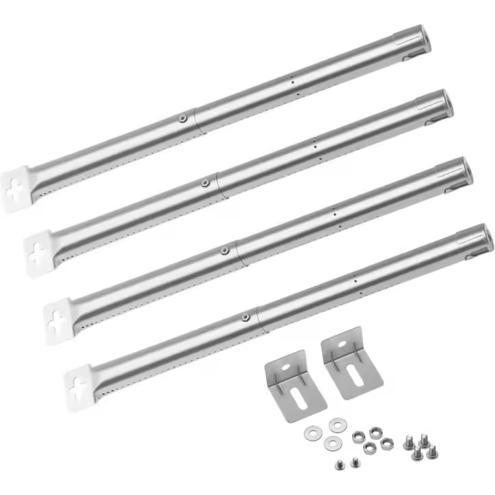 Quemador universal de 30,8 a 45 cm para accesorios de barbacoa, gas de camping, goodhome rockwell, blooma alsek 400 treville, repuestos para barbacoa de quemador de acero inoxidable, paquete - 1