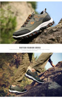 Zapatos De Senderismo Para Hombre Impermeables De Cuero Y PU Resistente Al Desgaste Para Trekking Caminar Caza Tácticos Sneakers De Exterior - details 14