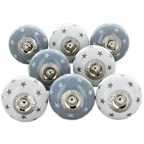 Nacnic - Pomos Cerámica Vintage - Pack 8 Pomos - Envío Desde España - 1