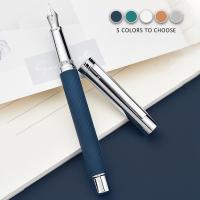 HongDian 1843 Pluma Fuente De Acero Inoxidable Con Patrón Ondulado Regalo Estilo Elegante Con Nibs EF F Estación De Trabajo - details 16