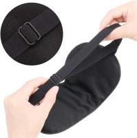 Máscara de dormir Máscara de ojo de seda Correa ajustable suave Máscara de ojo de dormir llena de algodón Apagón para hombres Mujeres Niños - details 2