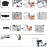 2pcs Extensor De Grifo ABS Brazo Robótico Modo Sencillo Rotación Universal De 1080° Extensión De Grifo Giratorio Para Baño Y Cocina - details 6