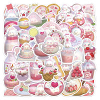 50PCS Pegatinas De Conejo Cartoon Lindo Y Creativo Para Escritorio Guitarra Computadora Resistentes Al Agua Tamaño 3-10CM - details 2