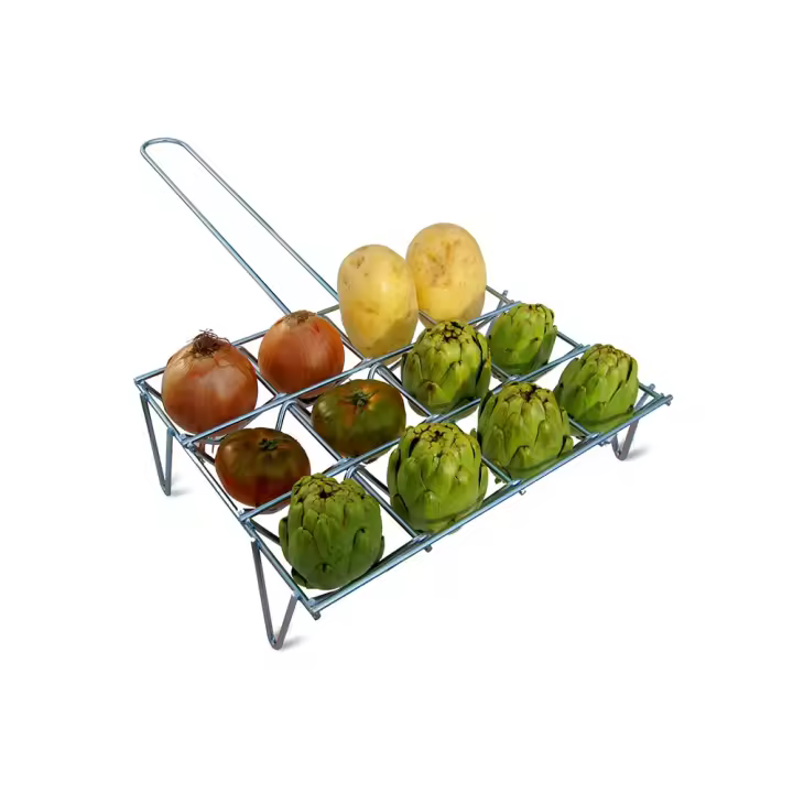 Gourmet Kitchen - Parrilla para Verduras 12 Unid. - 34x25.5cm - Cincado - 1