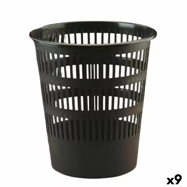 Papelera Faibo Multicolor Polipropileno 12 L (9 Unidades) - 1