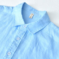 Camisa De Lino Puro Para Hombres Diseñadora Nueva Con Manga Larga Moda Casual Comoda Top Ropa Camisas De Hombre Chemise - details 8