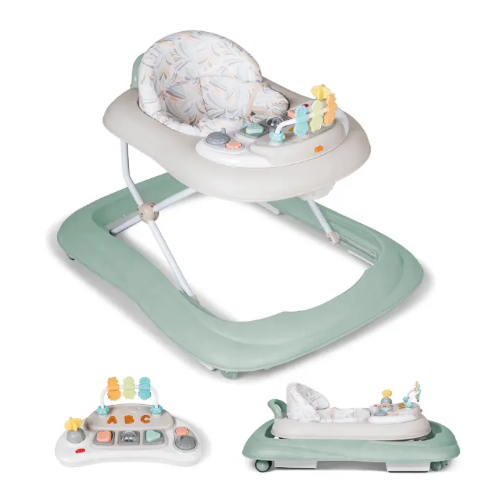 MS - Andador Basic Plus - Ruedas Silicona Y Sistema Antivuelco -  Bandeja interactiva con sonido y 3 posiciones de altura - 1