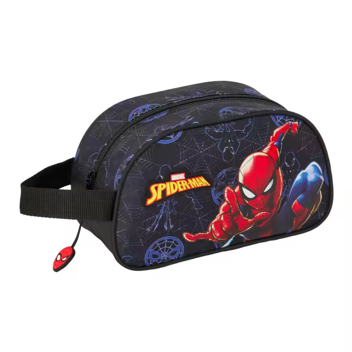Neceser de Viaje Spider-Man Attack Negro 26 x 15 x 12 cm - 1