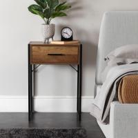 Mesita de Noche Versa con Cajón en Madera y Metal - details 4