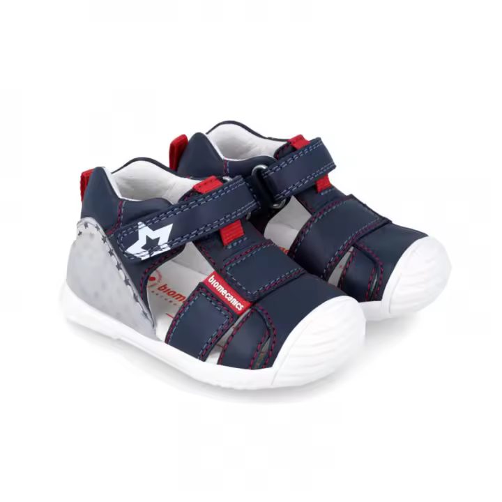 Sandalias Biomecanics 242125-A Azul Marino Velcro Biogatea - 1