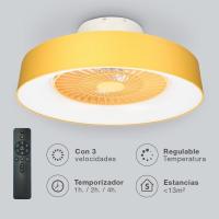 Ventilador de Techo Garsaco Box Fan Niskot, 40W, 57CM, 3 Tipos de Luz, Control Remoto, Ocre - details 2