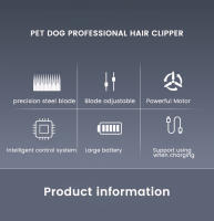 Cortador De Pelo Para Perros Profesional Recargable Todo Metal Trimmer De Gato Peluquería Para Puppies Bajo Ruido - details 2