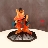 Figura De Acción One Piece Luffy Con Portgas·D· Ace Y Roronoa Zoro Estatua Colección PVC Juguete Para Niños Regalo De Cumpleaños - details 6